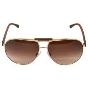 Dolce Gabbana Sunglasses Unisex Gold / Brown Lens